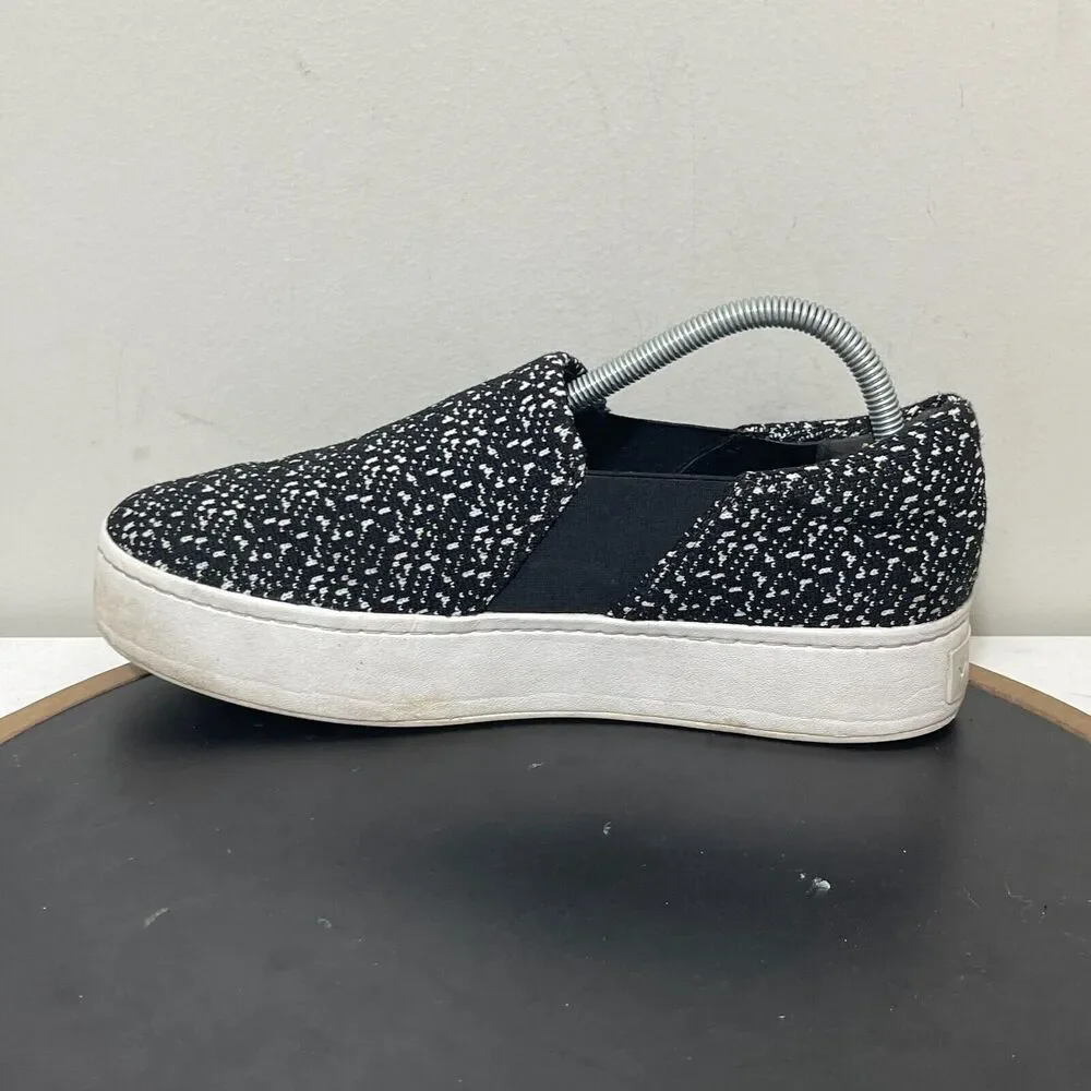 Vince Sneakers Womens US 9.5M EUR 39.5 Blair‎ Slip On Platform Black White Knit